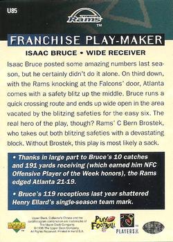 1996 Collector's Choice Update #U85 Isaac Bruce Back