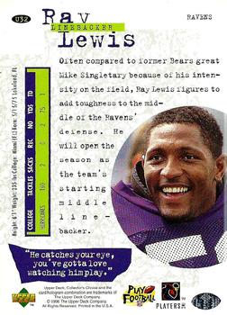 1996 Collector's Choice Update #U32 Ray Lewis Back