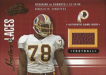2001 Playoff Absolute Memorabilia - Leather and Laces #LL13 Bruce Smith Front
