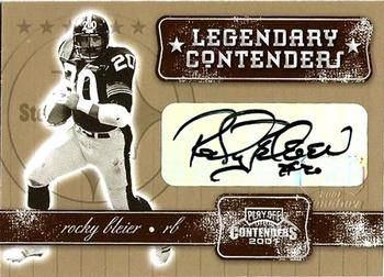 2001 Playoff Contenders - Legendary Contenders Autographs #LC-50 Rocky Bleier Front