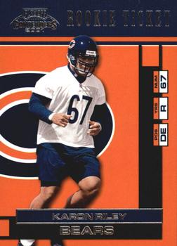 2001 Playoff Contenders - Samples #142 Karon Riley Front