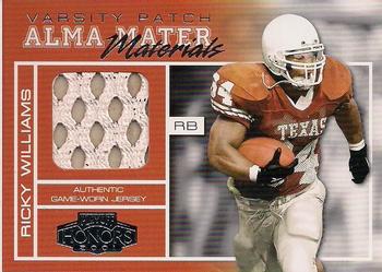 2001 Playoff Honors - Alma Mater Materials Varsity Patches #AM-13 Ricky Williams Front