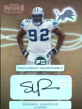 2001 Playoff Preferred - Preferred Signatures Bronze #101 Shaun Rogers Front