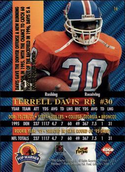 1996 Collector's Edge Advantage #16 Terrell Davis Back