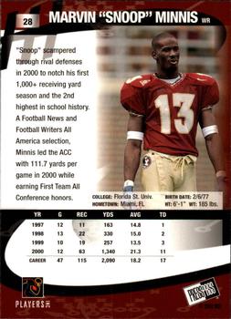 2001 Press Pass - Gold Zone #28 Marvin 