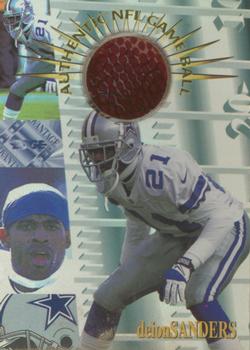 1996 Collector's Edge Advantage - Game Ball #G20 Deion Sanders Front