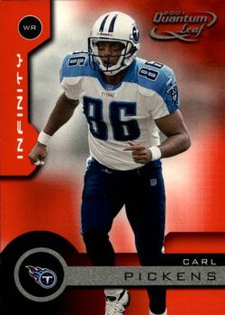2001 Quantum Leaf - Infinity Red #181 Carl Pickens Front