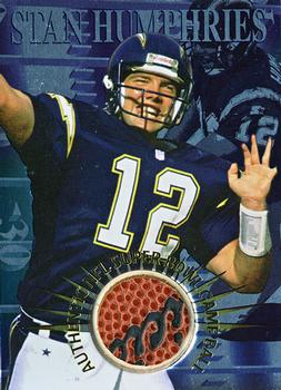1996 Collector's Edge Advantage - Super Bowl Game Ball #SB15 Stan Humphries Front
