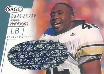 2001 SAGE - Autographs Platinum #A50 Jamie Winborn Front