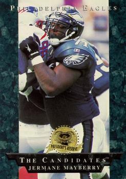 1996 Collector's Edge President's Reserve - The Candidates: Top Early Picks #23 Jermane Mayberry Front