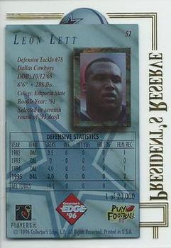 1996 Collector's Edge President's Reserve #51 Leon Lett Back