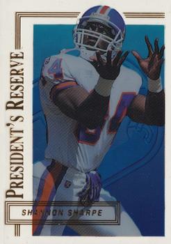 1996 Collector's Edge President's Reserve #62 Shannon Sharpe Front