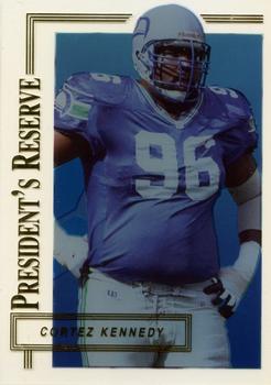 1996 Collector's Edge President's Reserve #378 Cortez Kennedy Front