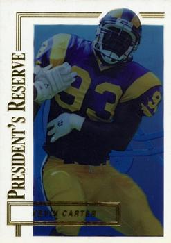 1996 Collector's Edge President's Reserve #384 Kevin Carter Front