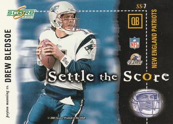 2001 Score - Settle the Score #SS-7 Peyton Manning / Drew Bledsoe Back
