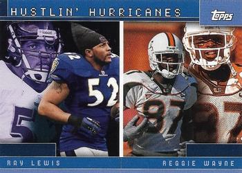2001 Topps - Combos #TC19 Hustlin' Hurricanes (Ray Lewis / Reggie Wayne) Front