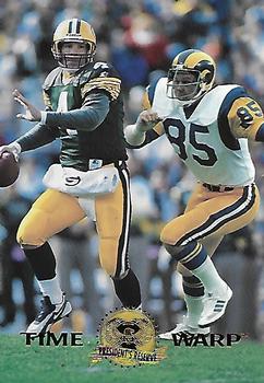 1996 Collector's Edge President's Reserve - TimeWarp #6 Brett Favre / Jack Youngblood Front