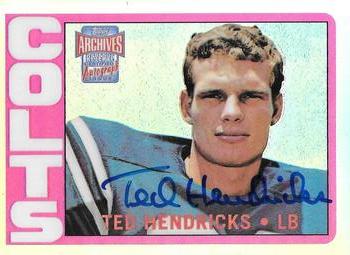 2001 Topps Archives Reserve - Rookie Reprint Autographs #ARA-TH Ted Hendricks Front