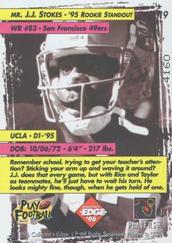 1996 Collector's Edge - Too Cool #19 J.J. Stokes Back