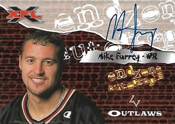 2001 Topps XFL - Endzone Autographs #NNO Mike Furrey Front