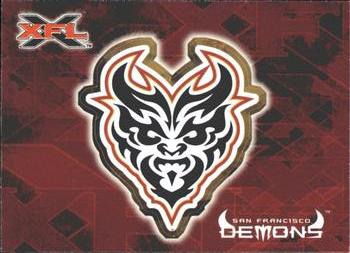 2001 Topps XFL - Logo Stickers #6 San Francisco Demons Front