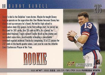 1996 Donruss #216 Danny Kanell Back