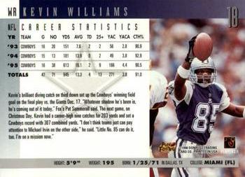 1996 Donruss #18 Kevin Williams Back