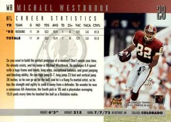 1996 Donruss #28 Michael Westbrook Back