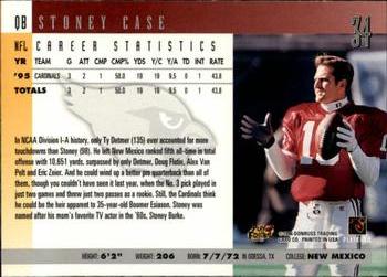 1996 Donruss #34 Stoney Case Back