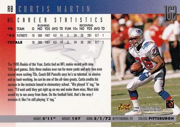 1996 Donruss #162 Curtis Martin Back