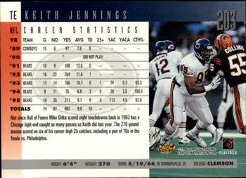 1996 Donruss #203 Keith Jennings Back
