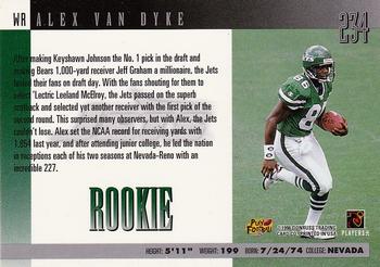 1996 Donruss #234 Alex Van Dyke Back