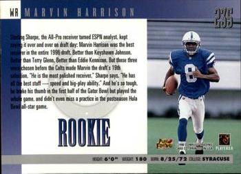 1996 Donruss #235 Marvin Harrison Back