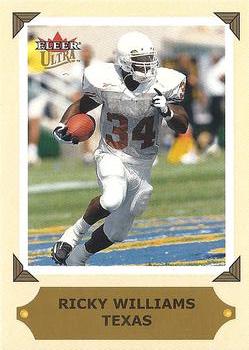 2001 Ultra - College Greats Previews #NNO Ricky Williams Front