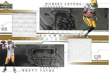 2001 Upper Deck - Teammates Jerseys #FL-T Brett Favre / Dorsey Levens Front
