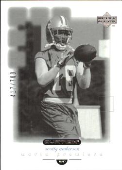 2001 Upper Deck Ovation - World Premiere Black and White #110 Scotty Anderson Front