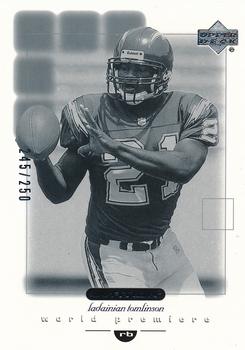 2001 Upper Deck Ovation - World Premiere Black and White #146 LaDainian Tomlinson Front