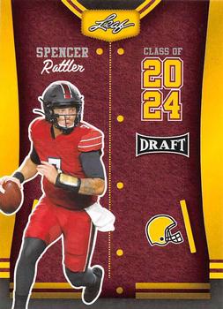2023 Leaf Draft - Gold #80 Spencer Rattler Front