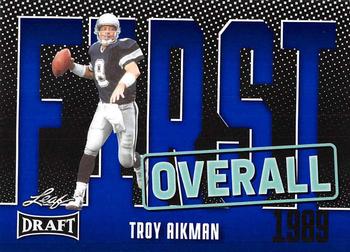 2023 Leaf Draft - Blue #7 Troy Aikman Front