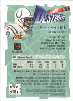 1996 Finest #252 Stephen Grant Back