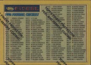 1996 Finest #191 Checklist: 1-190 Front