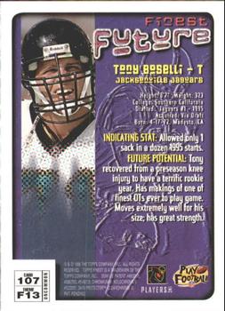 1996 Finest #107 Tony Boselli Back