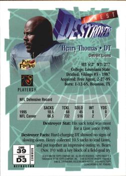 1996 Finest - Refractors #39 Henry Thomas Back
