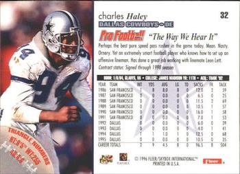 1996 Fleer #32 Charles Haley Back