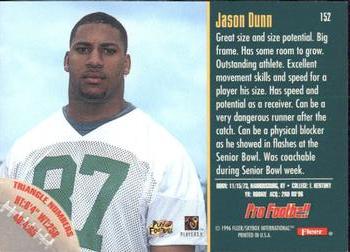 1996 Fleer #152 Jason Dunn Back