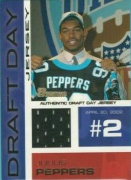 2002 Bowman - Draft Day Relics #DDJ-JP Julius Peppers Front