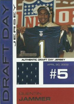 2002 Bowman - Draft Day Relics #DDJ-QJ Quentin Jammer Front
