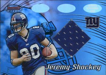 2002 Bowman's Best - Blue #105 Jeremy Shockey Front