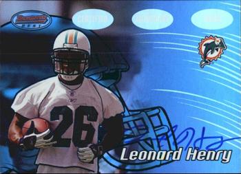 2002 Bowman's Best - Blue #150 Leonard Henry Front