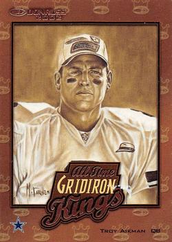 2002 Donruss - All Time Gridiron Kings #AT-6 Troy Aikman Front
